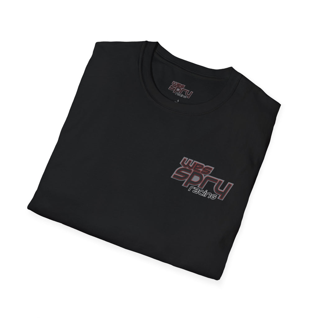 EDRU Emblem T-Shirt | Small Chest Logo, Black Graphic Tee
