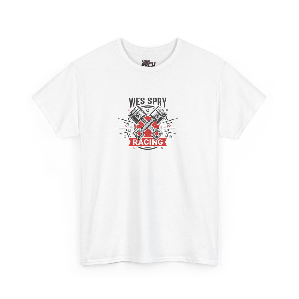 Racing Helmet Tee — "Wes Spry Racing" Vintage Motorsports T‑Shirt