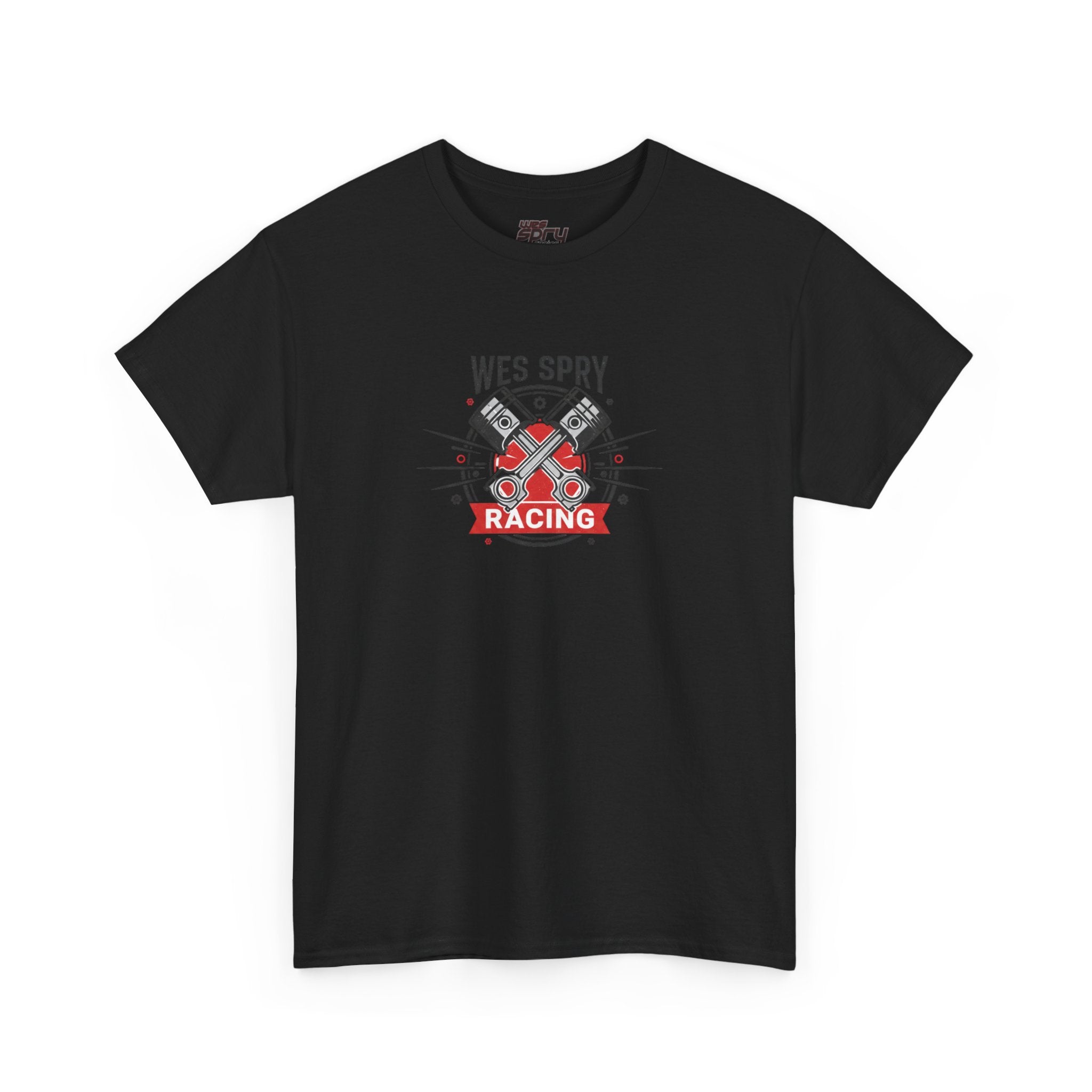 Racing Helmet Tee — "Wes Spry Racing" Vintage Motorsports T‑Shirt