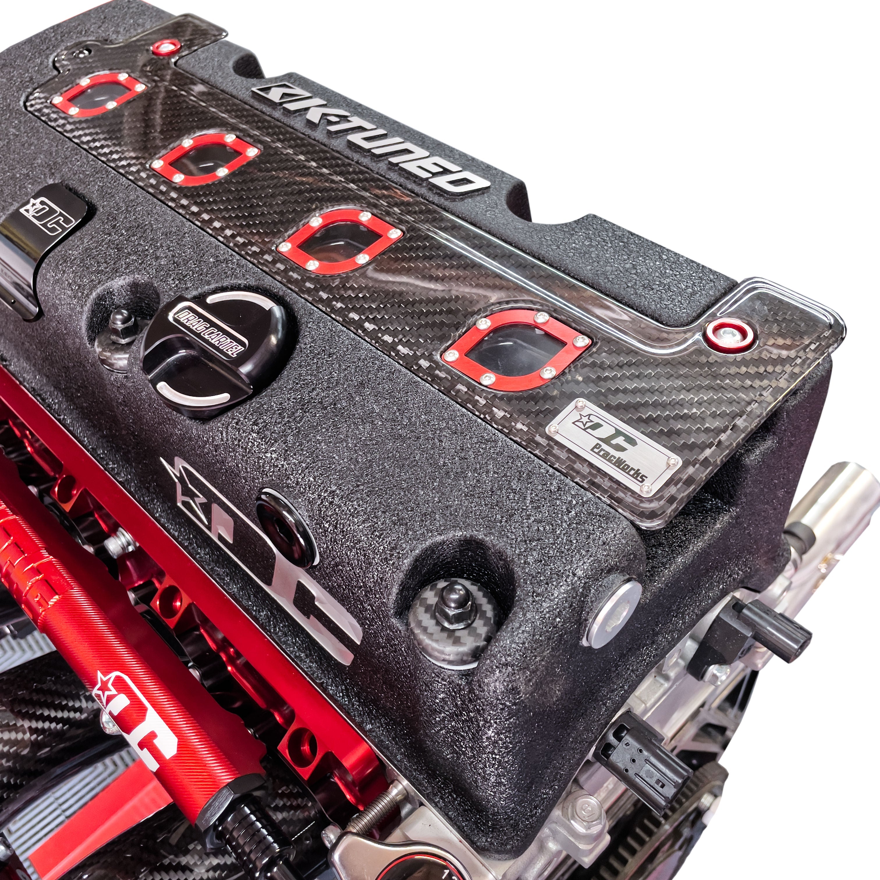 K-Series Coil Pack Carbon Fiber Cover close up