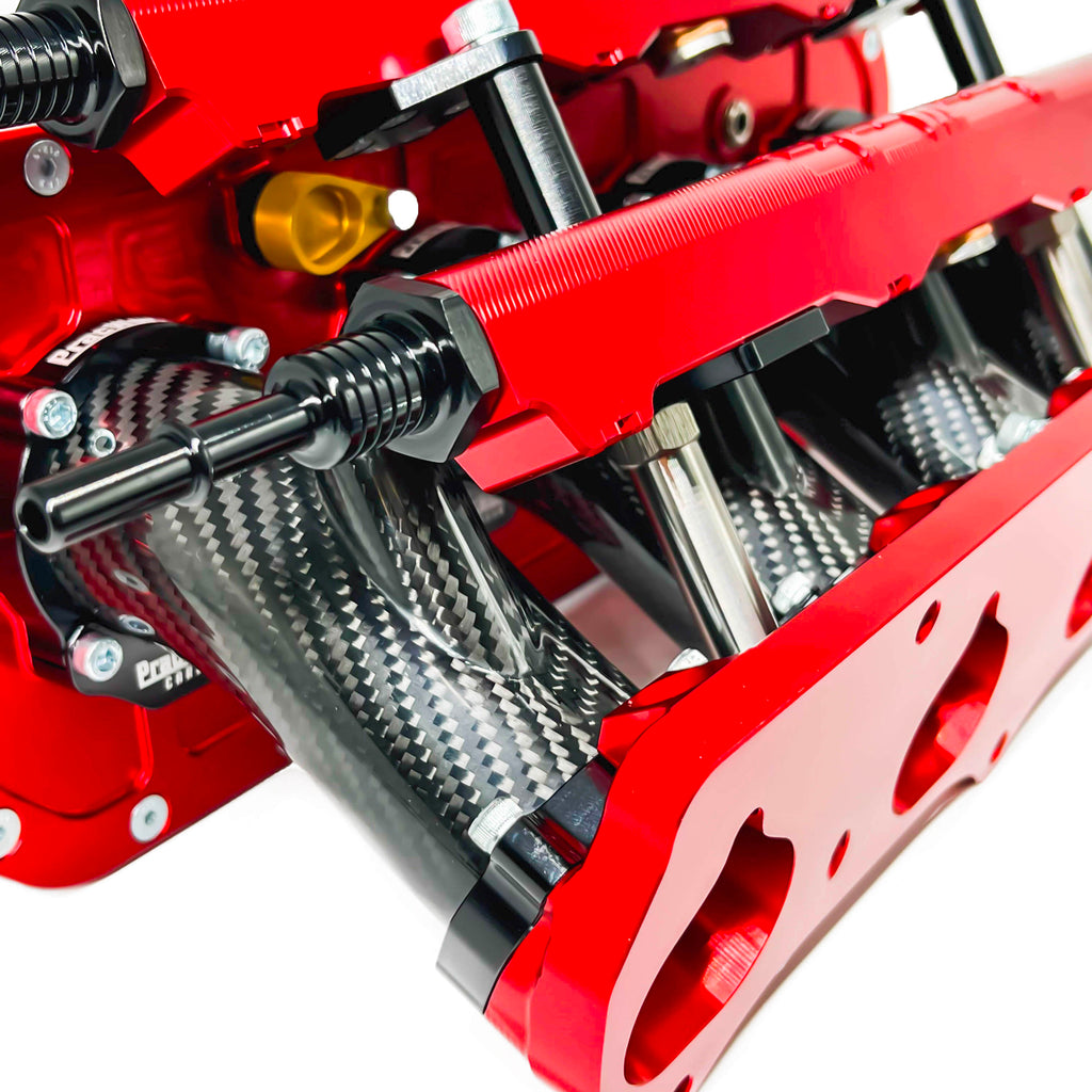 K-SERIES CARBON FIBER INTAKE MANIFOLD DUAL INJECTOR CENTERFEED