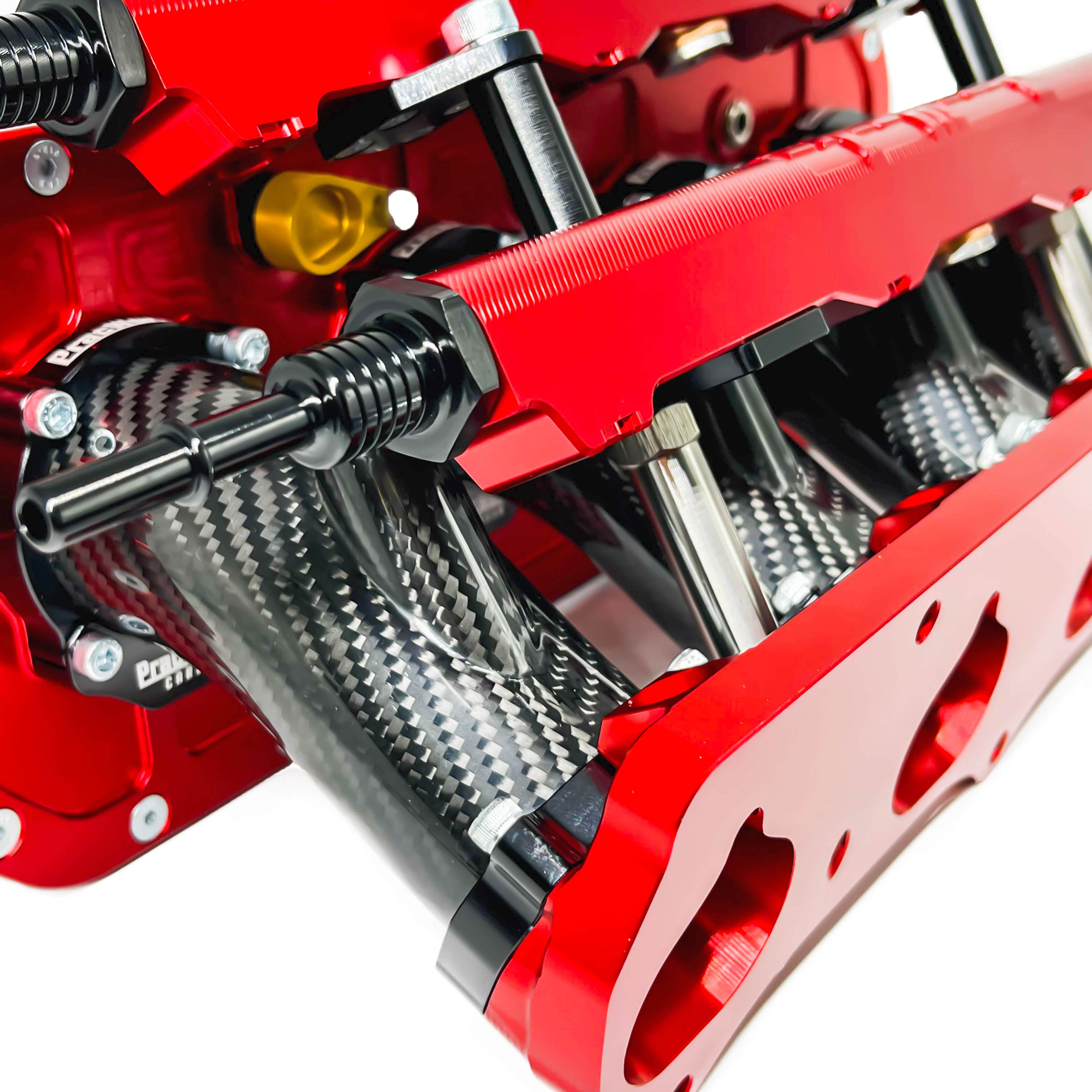 K-SERIES CARBON FIBER INTAKE MANIFOLD DUAL INJECTOR CENTERFEED