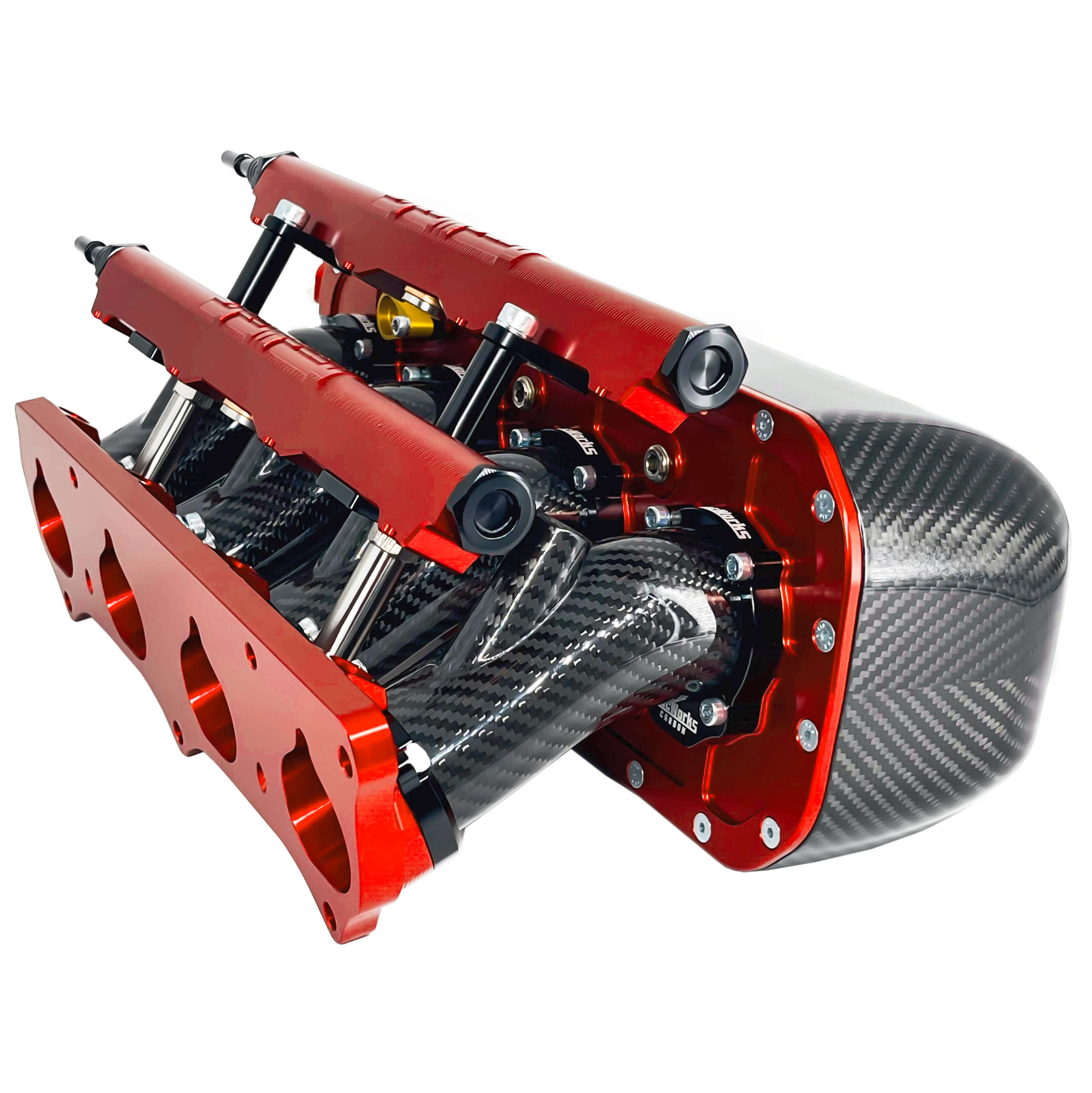 K-SERIES CARBON FIBER DUAL INJECTOR INTAKE MANIFOLD 20° PLENUM