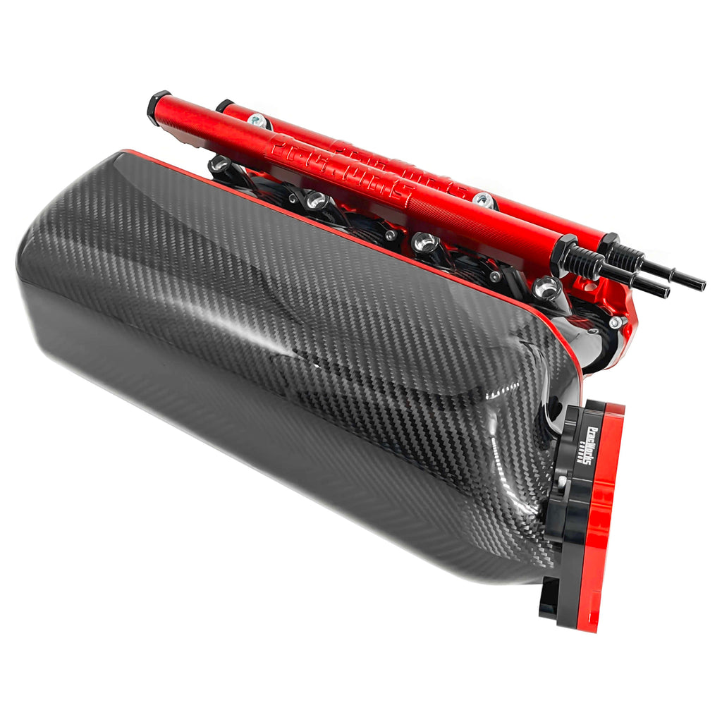 K-SERIES CARBON FIBER DUAL INJECTOR INTAKE MANIFOLD 20° PLENUM