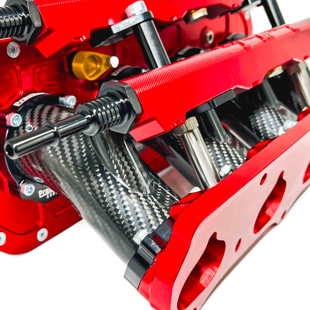 K-SERIES CARBON FIBER DUAL INJECTOR INTAKE MANIFOLD 20° PLENUM
