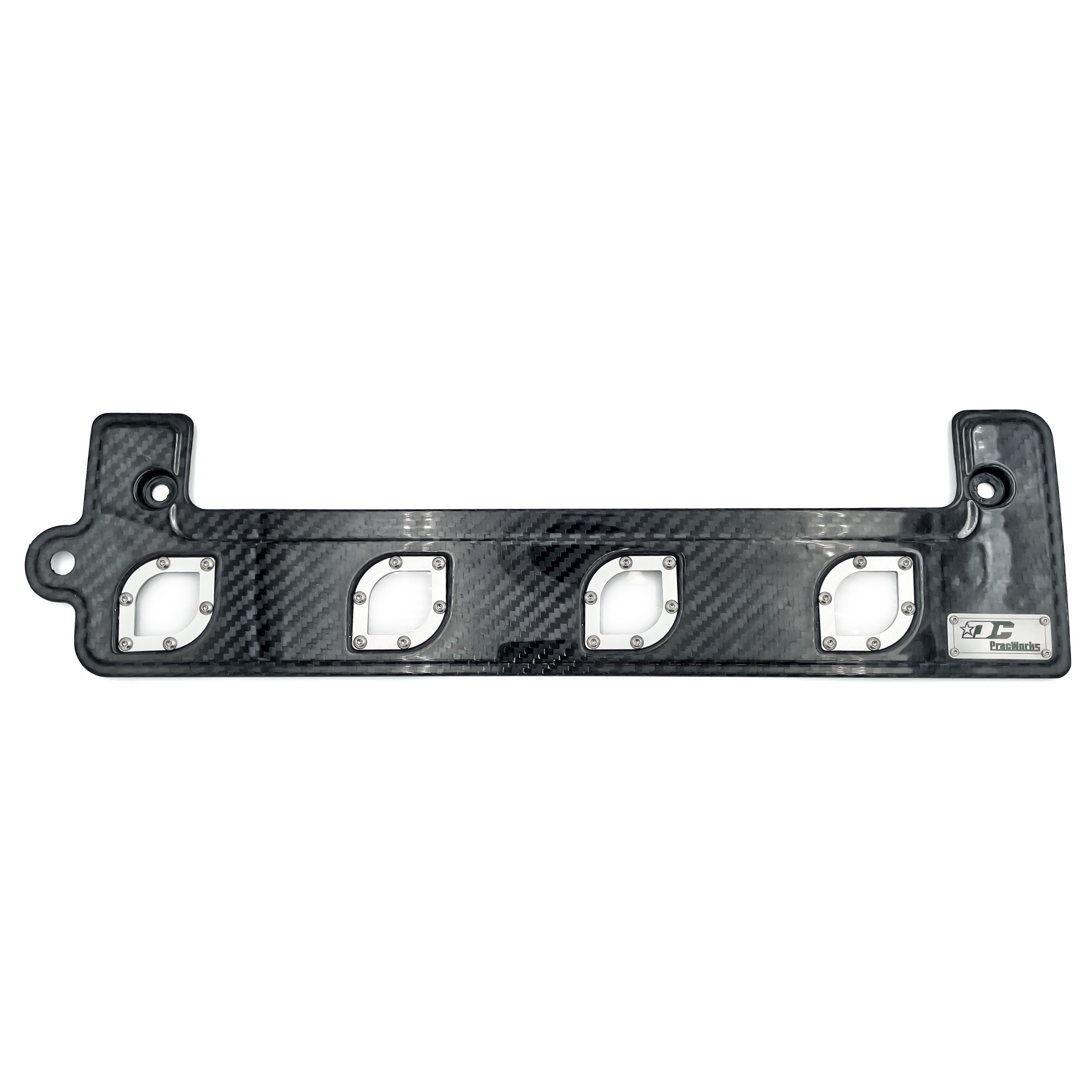 K-Series Coil Pack Carbon Fiber Cover silver top