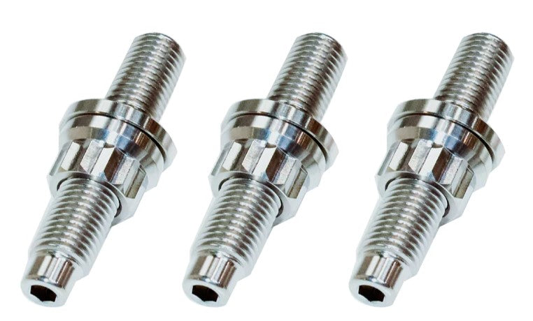 SpeedFactory Racing Titanium M10 x 1.25mm x 55mm Intake or Exhaust Manifold Stud / Nut / Washer (Single Stud Set)