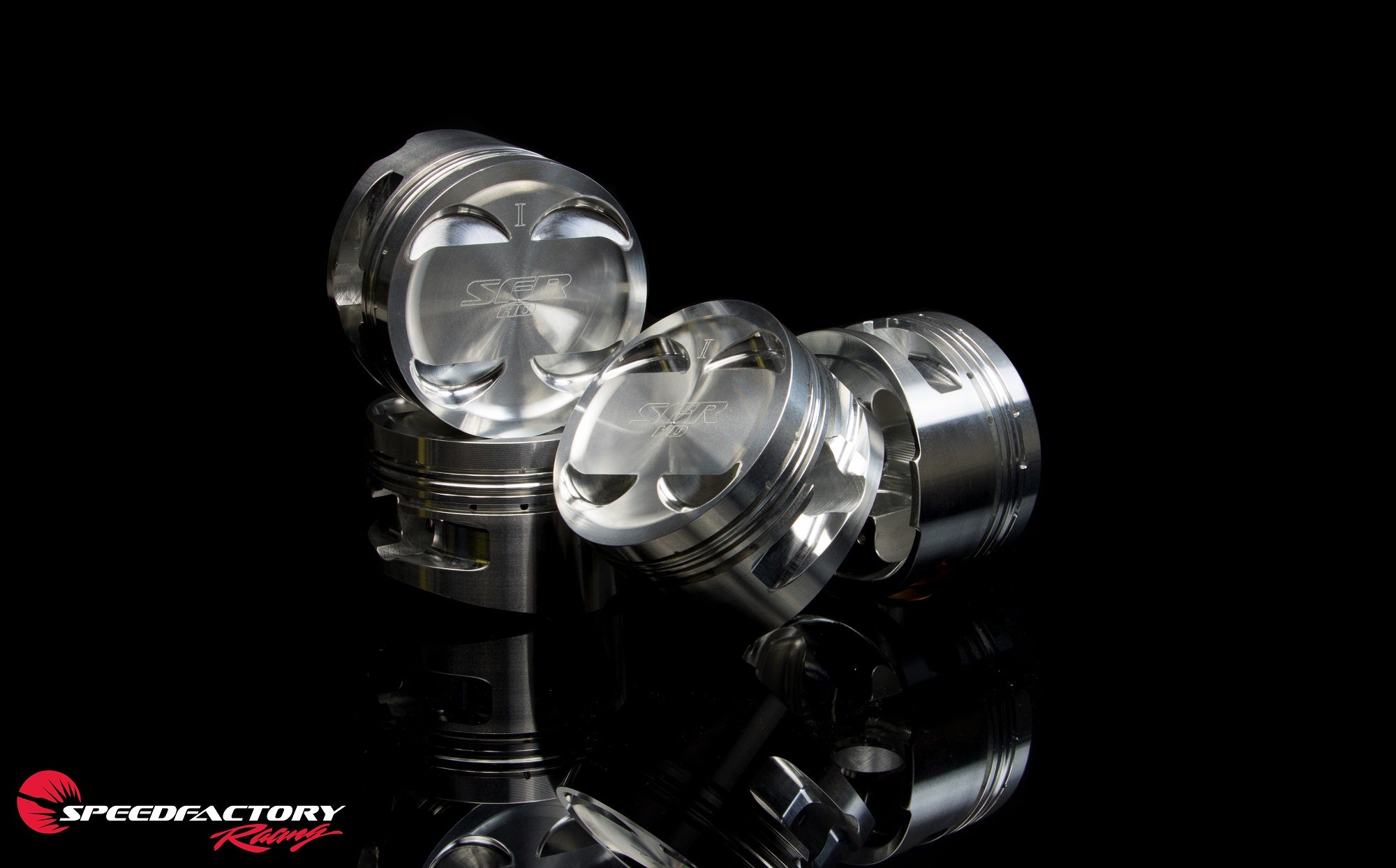 SpeedFactory Racing / BME Honda B-Series Outlaw Pistons - 8.5:1 -13cc Dish