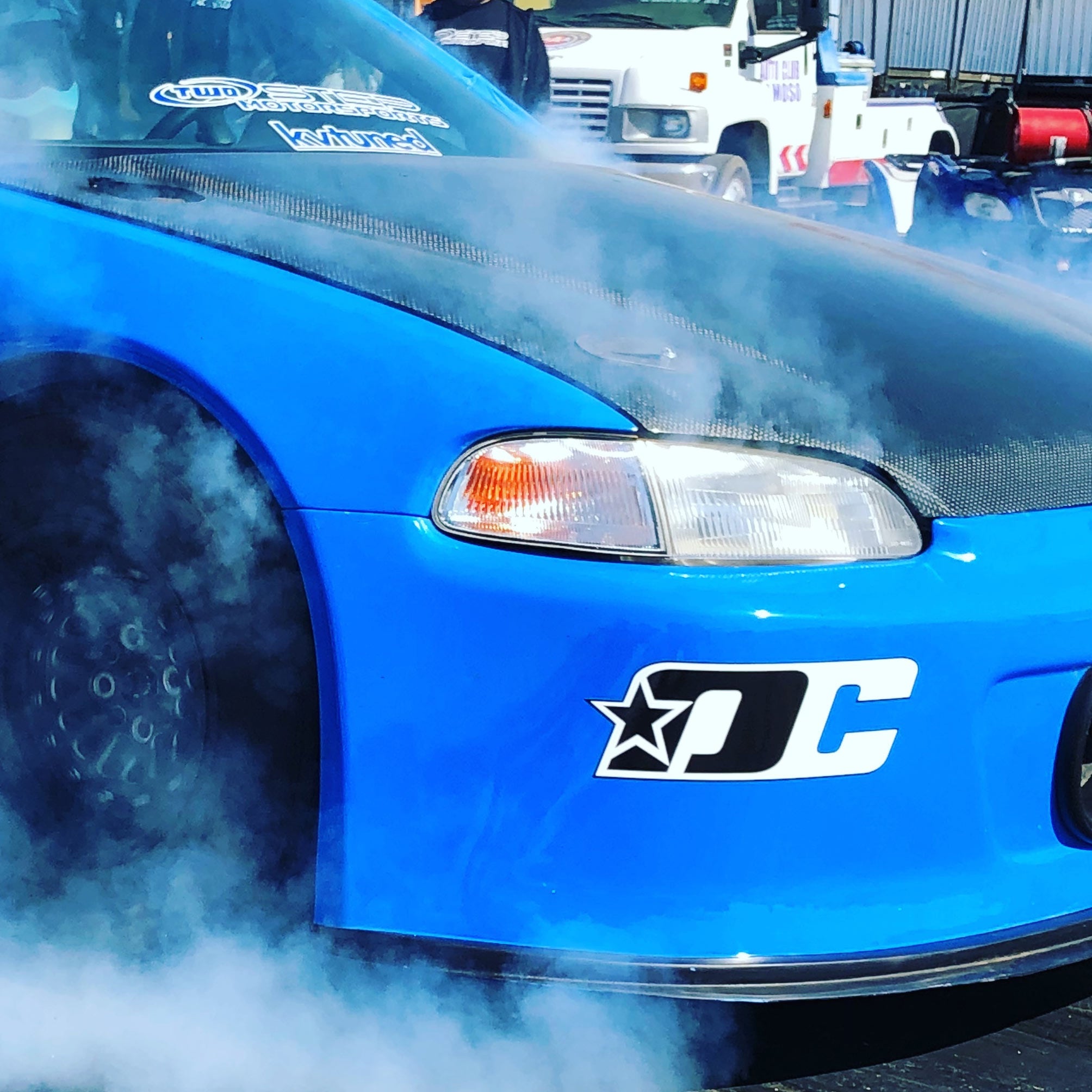 Drag Cartel DC Sticker on civic
