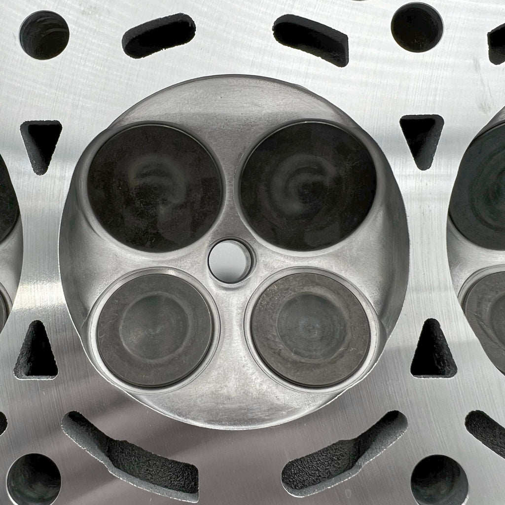 K-series CARTEL CNC HEAD - RBB STREET/STRIP SERIES valve close up