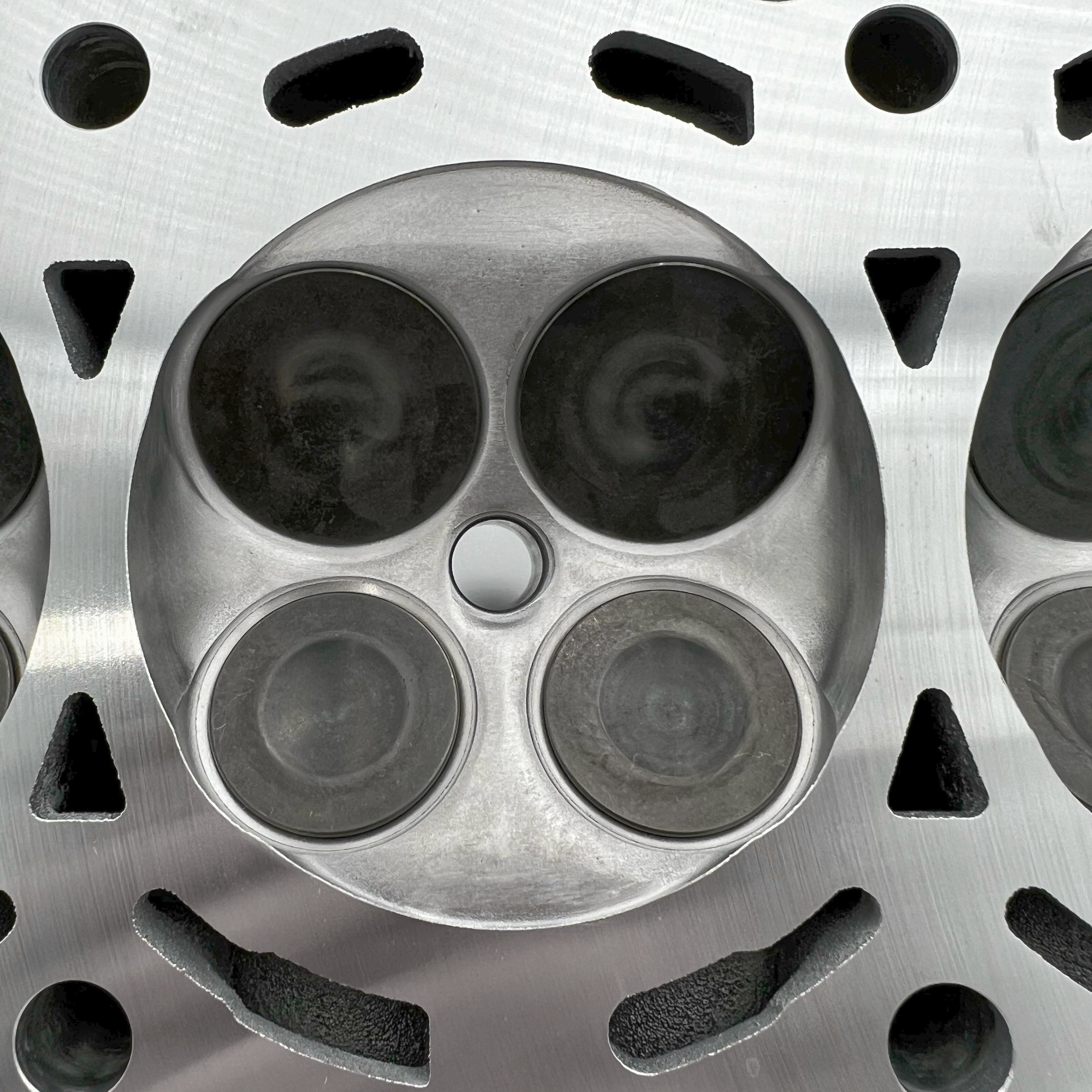 K-series CARTEL CNC HEAD - RBB STREET/STRIP SERIES valve close up