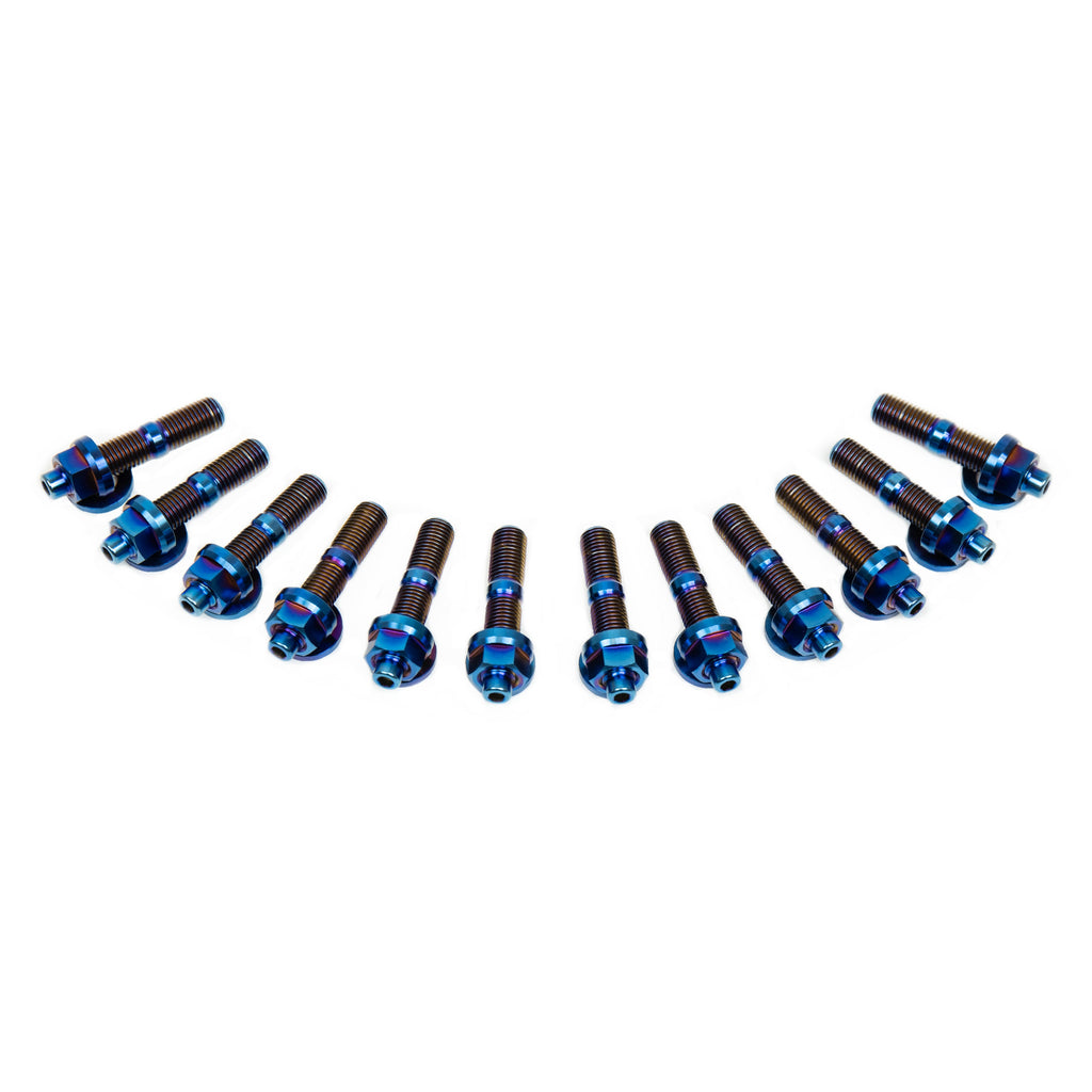 SpeedFactory Racing Toyota 1JZ/2JZ Exhaust Manifold Titanium Stud Kit - 6pt Nuts